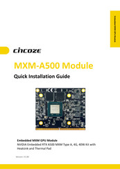 Cincoze MXM-A500 Quick Installation Manual