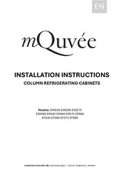 mQuvee EWD75 Installation Instructions Manual