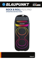 Blaupunkt ROCK & ROLL PS75 PRO Operating Instructions