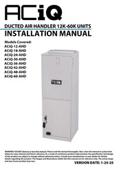 ACIQ ACiQ-30-AHD Installation Manual
