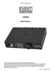 Event Lighting APRO4 User Manual