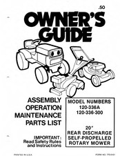 MTD 120-336A Owner's Manual