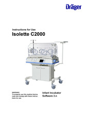 Dräger Isolette C2000 Instructions For Use Manual