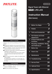 Patlite LR5-LAN Instruction Manual