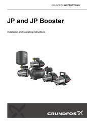 Grundfos JP PT-V Installation And Operating Instructions Manual