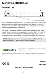 Charles Machine Works Subsite Marksman M10 Beacon Original Instruction