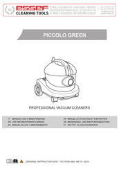 ESSEF PICCOLO GREEN Use And Maintenance Manual