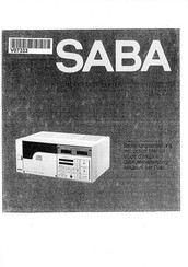 Saba CDP 380 Instruction Manual