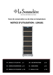 La Sommeliere LSN181 User Instructions