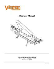 VALMETAL AUG1208HP Operator's Manual