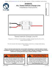 Blue Ox BX88453 Installation Instructions