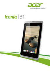 Acer Iconia B1 Manual