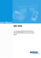 Advantech MIC-3840 User Manual