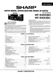 Sharp WF-940E Service Manual