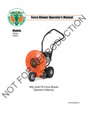 Billy Goat F6 Operator's Manual