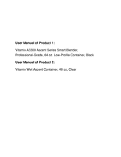Vitamix A3300 Instruction Manual