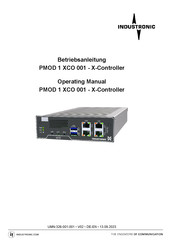 Industronic PMOD 1 XCO 001 Operating Manual