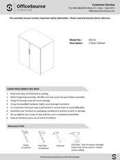 Officesource OS152 Assembly Manual
