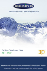 Iceking FF115EW Installation And Operating Manual