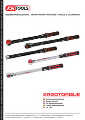 KS Tools ERGOTORQUE 516.6542 Operating Instructions Manual