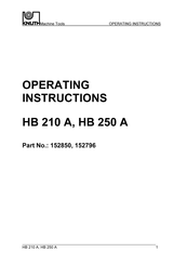 Knuth HB 210 A Operating Instructions Manual