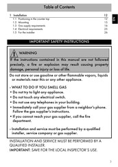 Smeg PGFU30X2 Manual