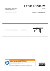 Atlas Copco 8431080056 Product Instructions