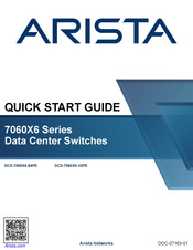 Arista 7060X6 Series Quick Start Manual