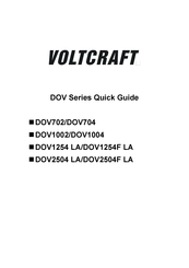 VOLTCRAFT DOV Series Quick Manual