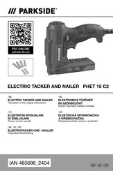 Parkside PHET 15 C2 Original Instructions Manual