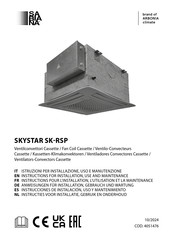 Arbonia Sabiana SKYSTAR SK-RSP 32 Instructions For Installation, Use And Maintenance Manual