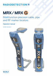 Radiodetection MRX Operation Manual