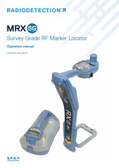 Radiodetection MRX SG Operation Manual