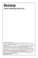 Bestway 51117 Owner's Manual