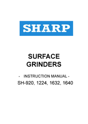 Sharp SH-1632 Instruction Manual