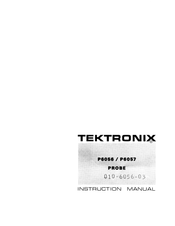 Tektronix P6057 Instruction Manual