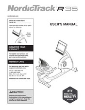 NordicTrack R35 User Manual