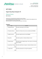 Anritsu SQA-R MP1900A Release Notes