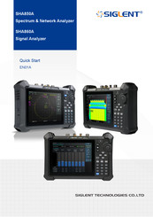 SIGLENT SHA850A Quick Start Manual