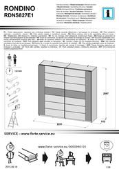 Forte RONDINO RDNS827E1 Assembling Instruction