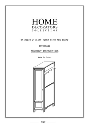 Home Decorators Collection BF-25073 Assembly Instructions Manual