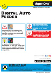 Aqua One Digital Auto Feeder Manual