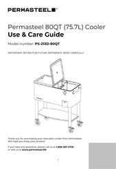 PERMASTEEL PS-213D-80QT Use & Care Manual