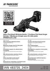 Parkside Performance 483725 2404 Translation Of The Original Instructions
