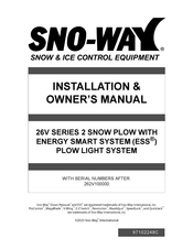 Sno-Way 26V Series Installation & Owner's Manual