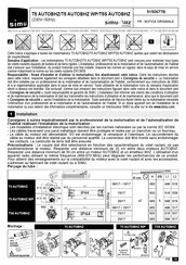 Simu T5 AUTOBHZ 15/17 C2,5M/10 Original Instructions Manual