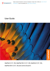 Lenovo IdeaPad 5 15IIL05 U1 User Manual