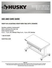 Husky 1005 010 504 Use And Care Manual