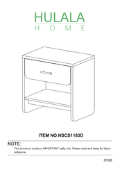 HULALA HOME NSCS1183D Brochure