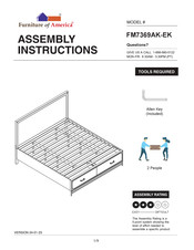 Furniture of America FM7369AK-EK Assembly Instructions Manual